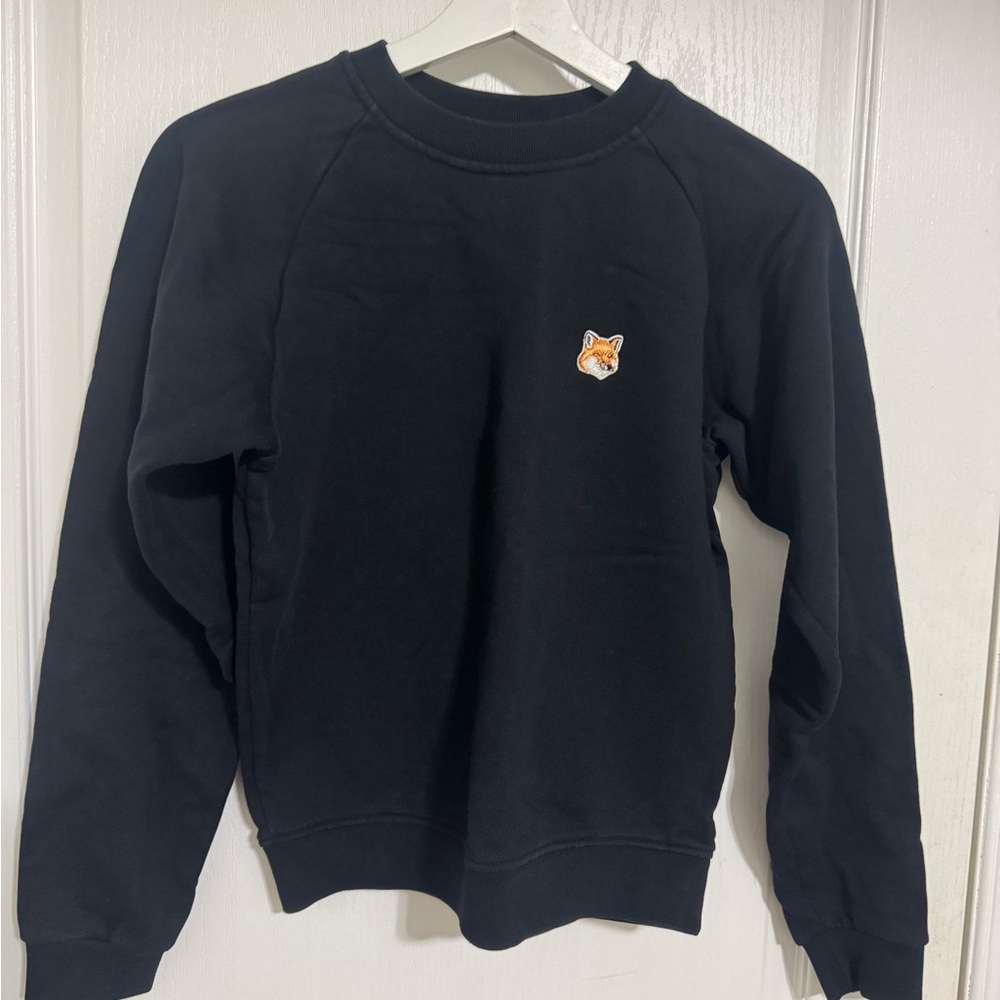 MAISON KITSUNE Black Fox Head Sweatshirt